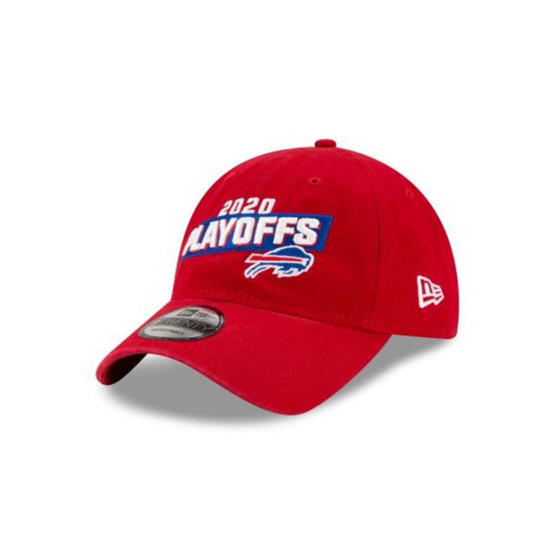 NFL Buffalo Bills 2020 Playoffs 9Twenty Adjustable (RFZ0987) - Red New Era Caps